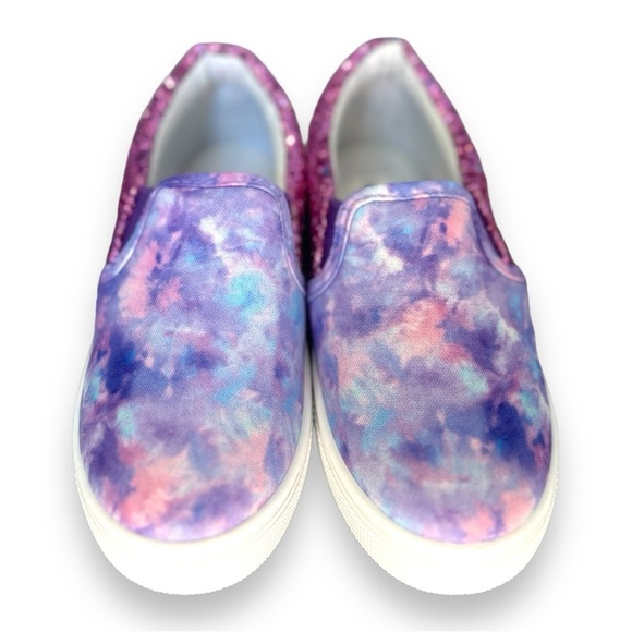 Bocca - Girls Slip on Sneakers Purple Sparkly Canvas Shoes Size 13 - NWOB - Picture 8 of 10